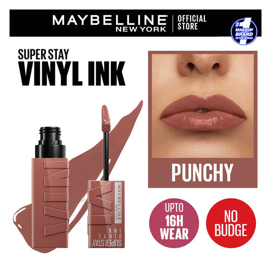 Maybelline New York Superstay Vinyl Ink Longwear Liquid Lipstick, 120 Punchy