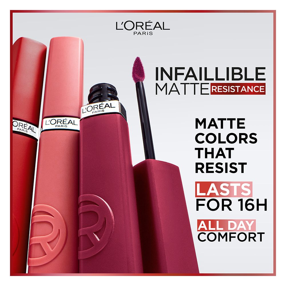 L'Oreal Paris Infallible Matte Resistance Liquid Lipstick, 115 Snooze Your Alarm