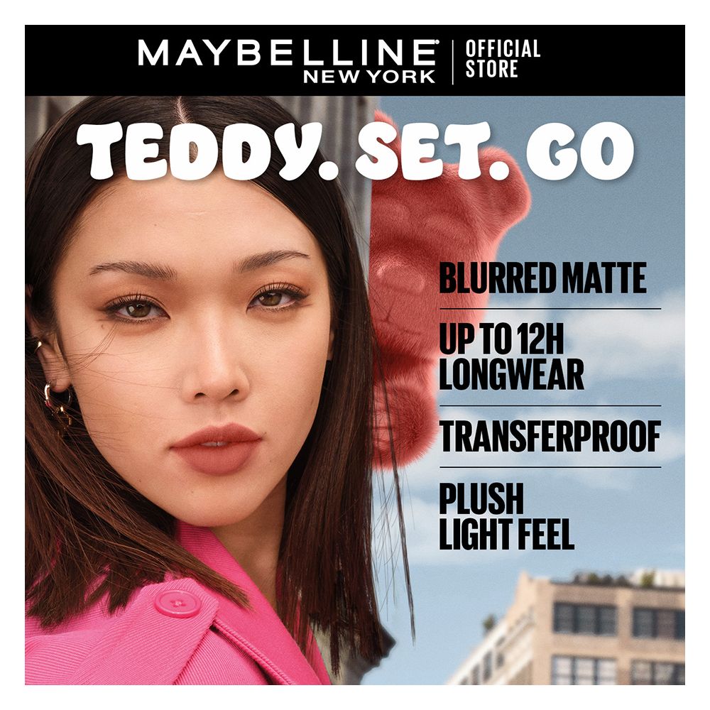 Maybelline New York Superstay Teddy Tint, Lip and Cheek Color, 5ml, 35 July Forever