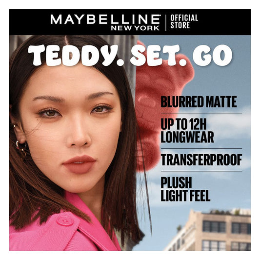 Maybelline New York Superstay Teddy Tint, Lip and Cheek Color, 5ml, 30 Coquettish