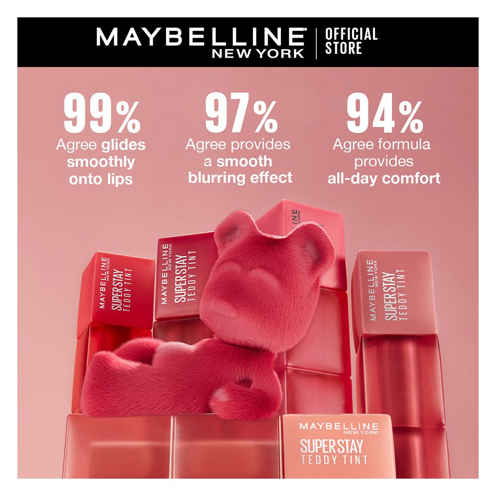 Maybelline New York Superstay Teddy Tint, Lip and Cheek Color, 5ml, 35 July Forever